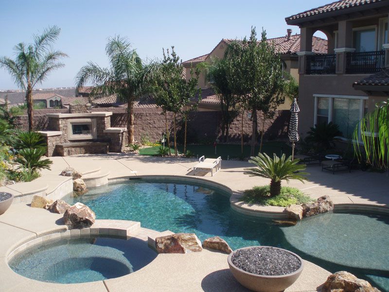 Salt-Water Pool with Landscape Integration